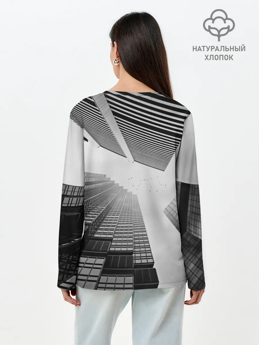 Лонгслив женский. Хлопок / Минимализм