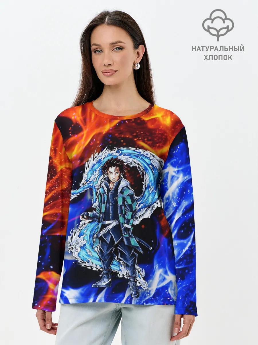 Лонгслив женский. Хлопок / ТАНДЖИРО