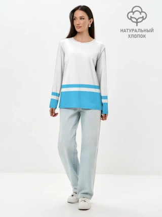 Лонгслив женский. Хлопок / Республика Алтай