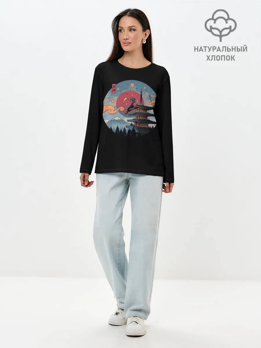 Лонгслив женский. Хлопок / Shinigami