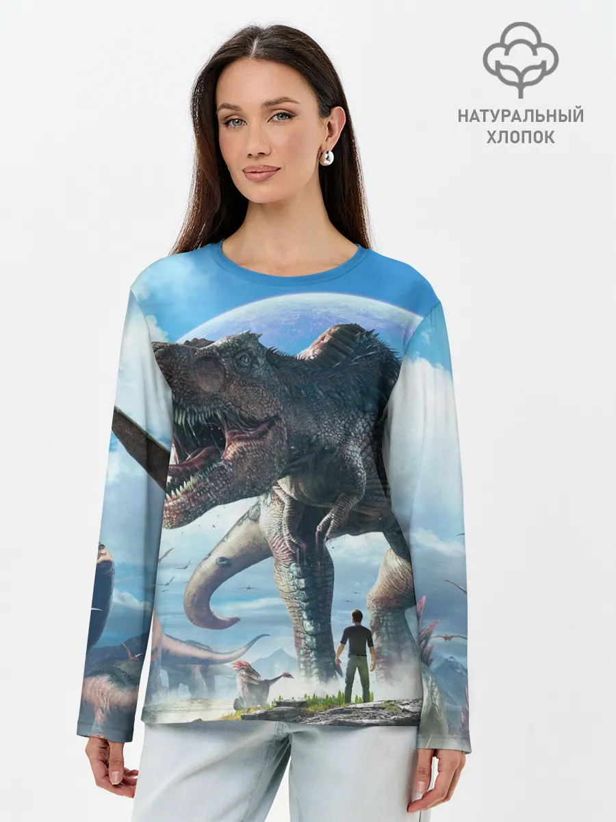 Лонгслив женский. Хлопок / Ark Survival Evolved