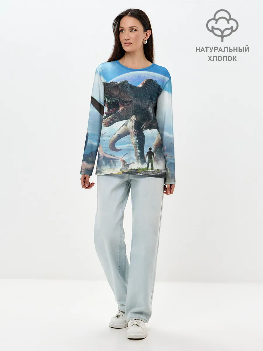 Лонгслив женский. Хлопок / Ark Survival Evolved