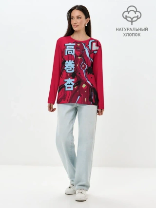 Лонгслив женский. Хлопок / persona 5