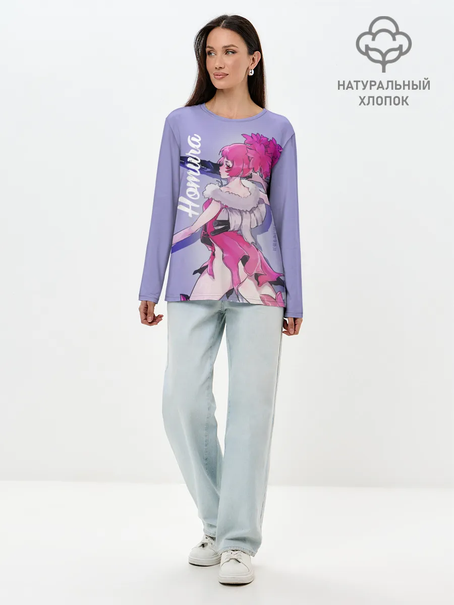 Лонгслив женский. Хлопок / Homura