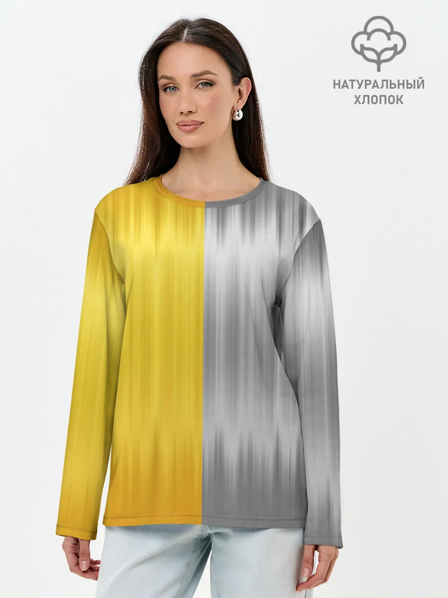 Лонгслив женский. Хлопок / Gold and Silver