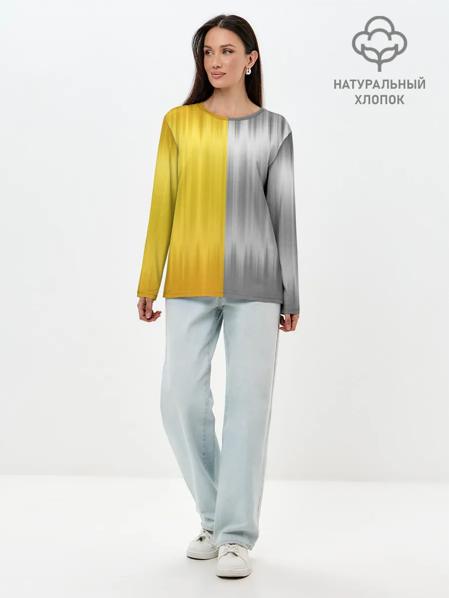 Лонгслив женский. Хлопок / Gold and Silver