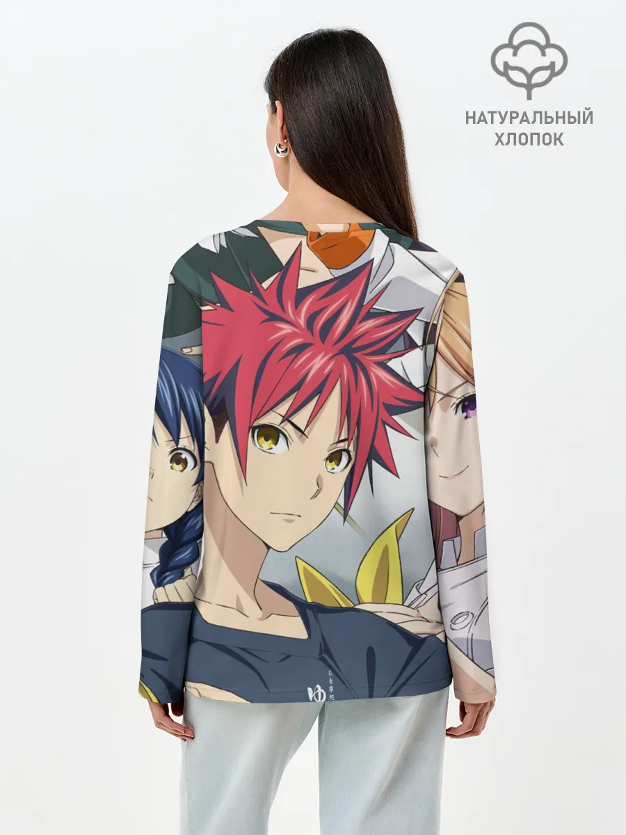 Лонгслив женский. Хлопок / Кулинарные поединки Сомы