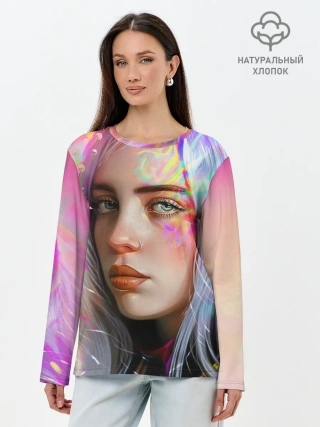 Лонгслив женский. Хлопок / Billie Eilish