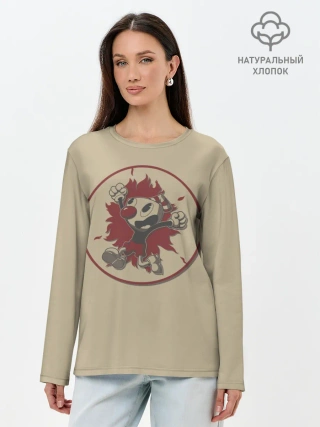 Лонгслив женский. Хлопок / Капхейд/caphead