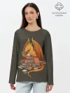 Лонгслив женский. Хлопок / Book Dragon