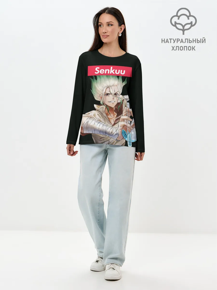 Лонгслив женский. Хлопок / Senkuu