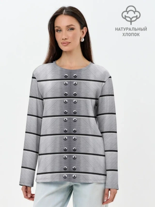 Лонгслив женский. Хлопок / Metal Armor