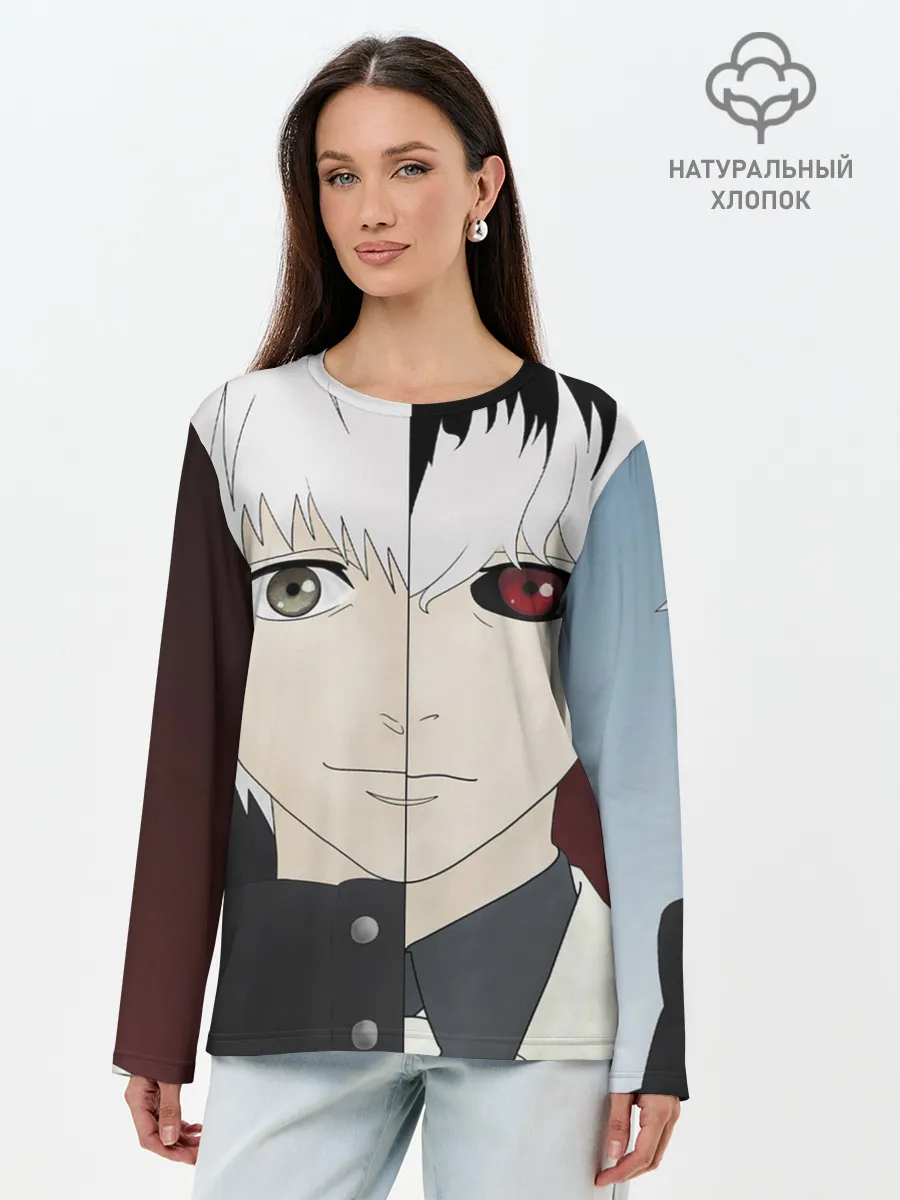Лонгслив женский. Хлопок / Сасаки Кен
