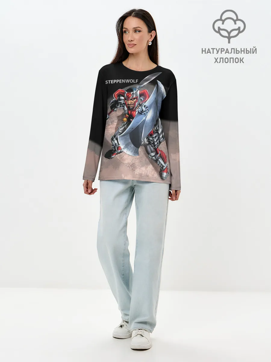 Лонгслив женский. Хлопок / Степпенвулф из комиксов