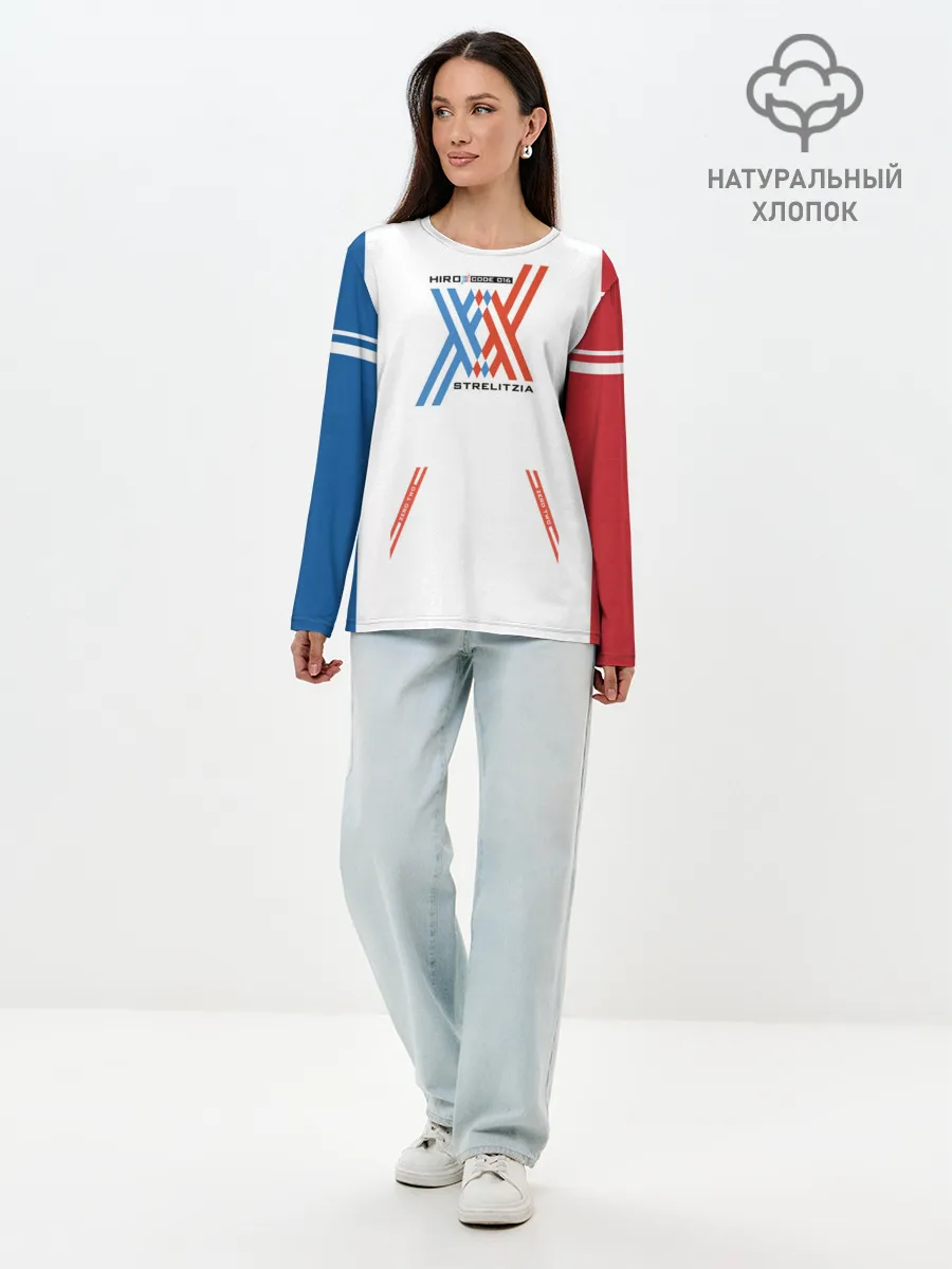 Лонгслив женский. Хлопок / Darling in the Franxx