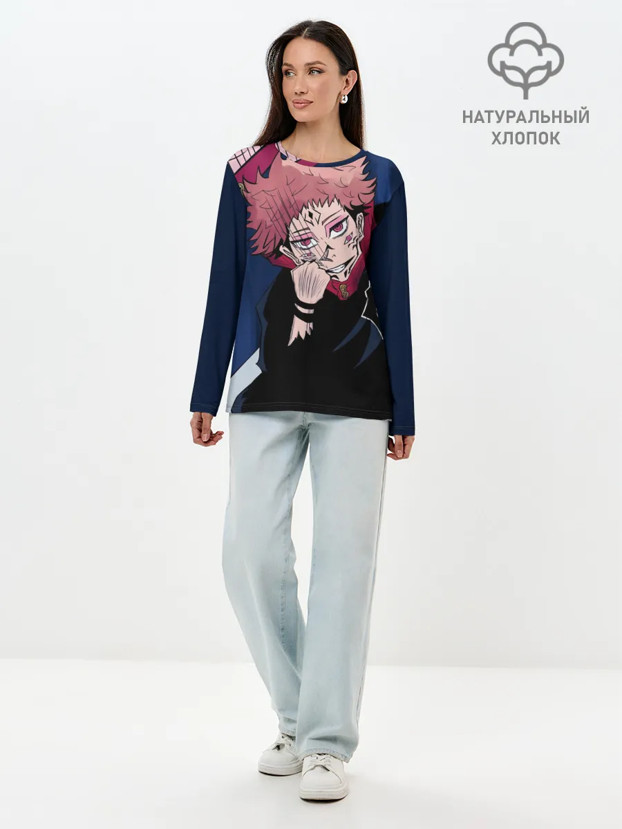 Лонгслив женский. Хлопок / Магическая битва