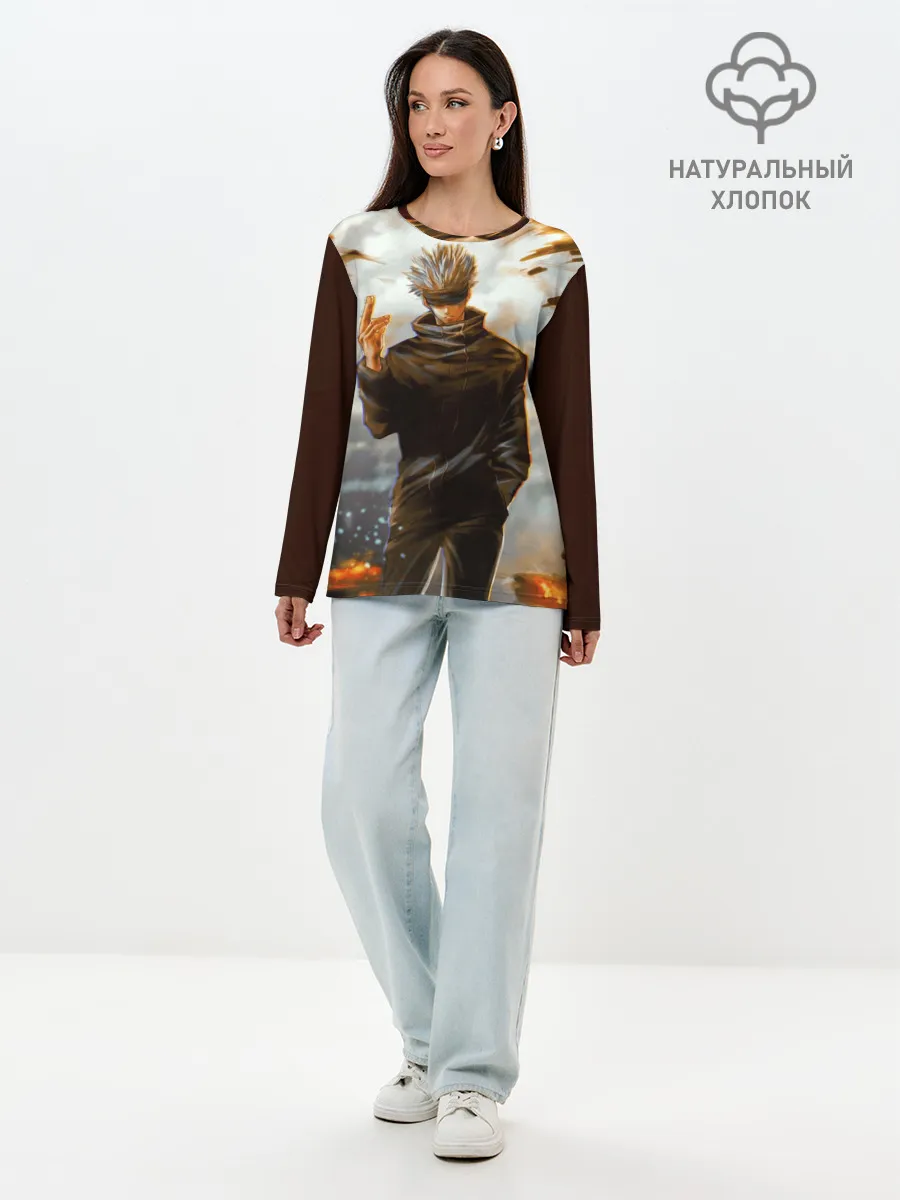 Лонгслив женский. Хлопок / Магическая битва