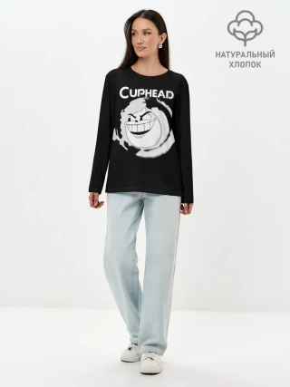 Лонгслив женский. Хлопок / босс caphead