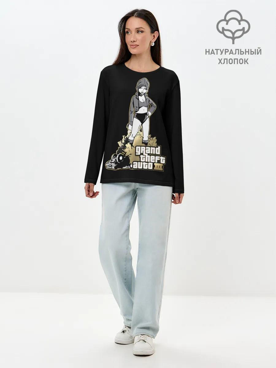 Лонгслив женский. Хлопок / Каталина | ГТА 3