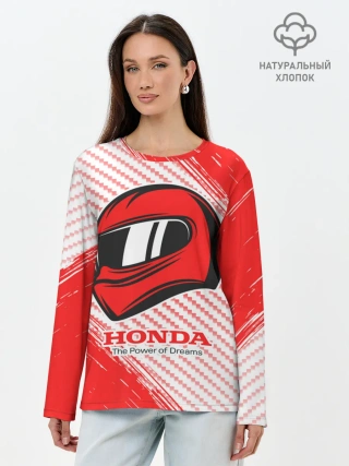 Лонгслив женский. Хлопок / Honda - Strokes