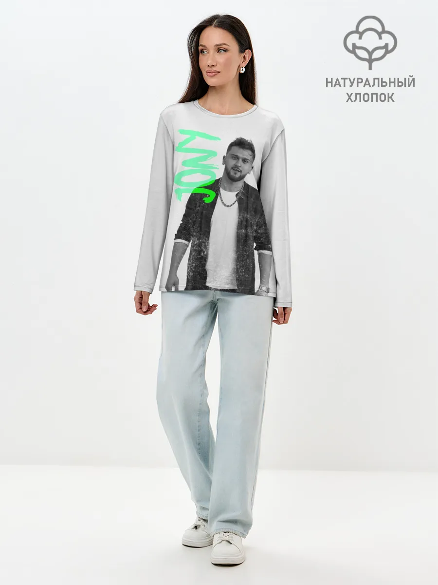 Лонгслив женский. Хлопок / Jony music