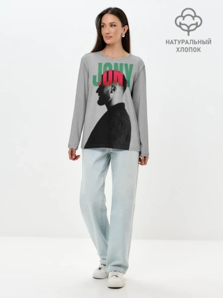Лонгслив женский. Хлопок / Jony