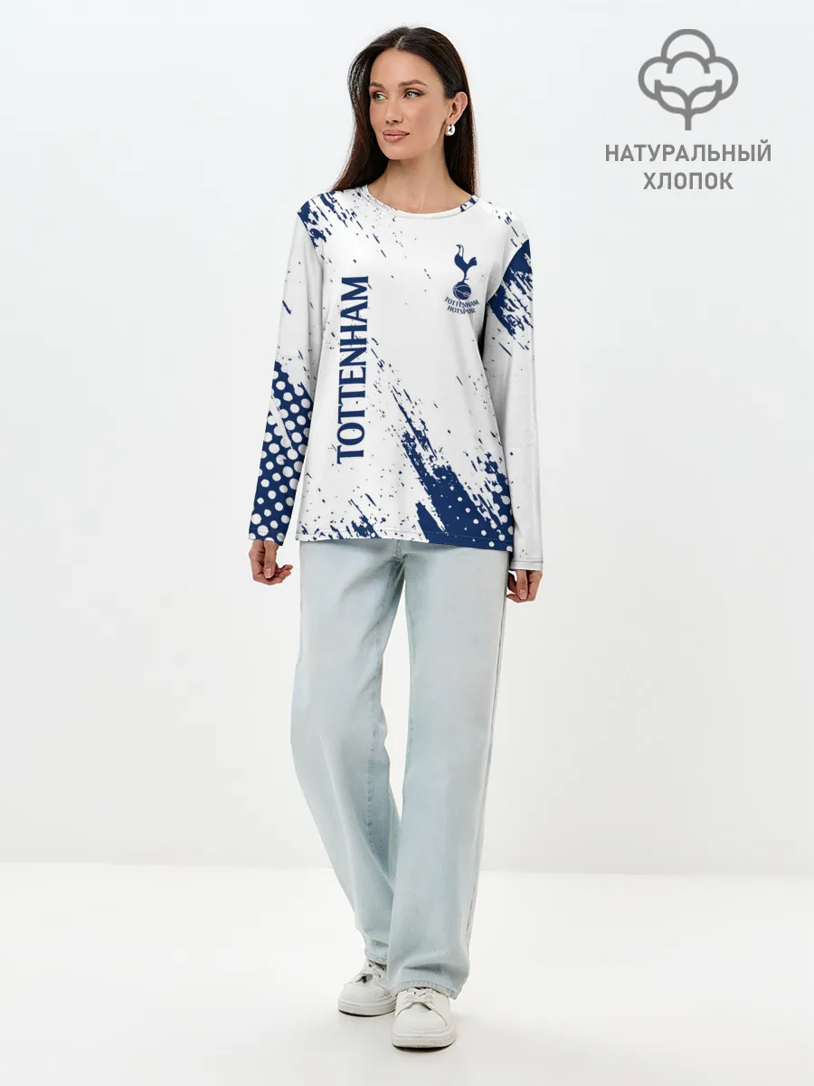 Лонгслив женский. Хлопок / TOTTENHAM HOTSPUR.