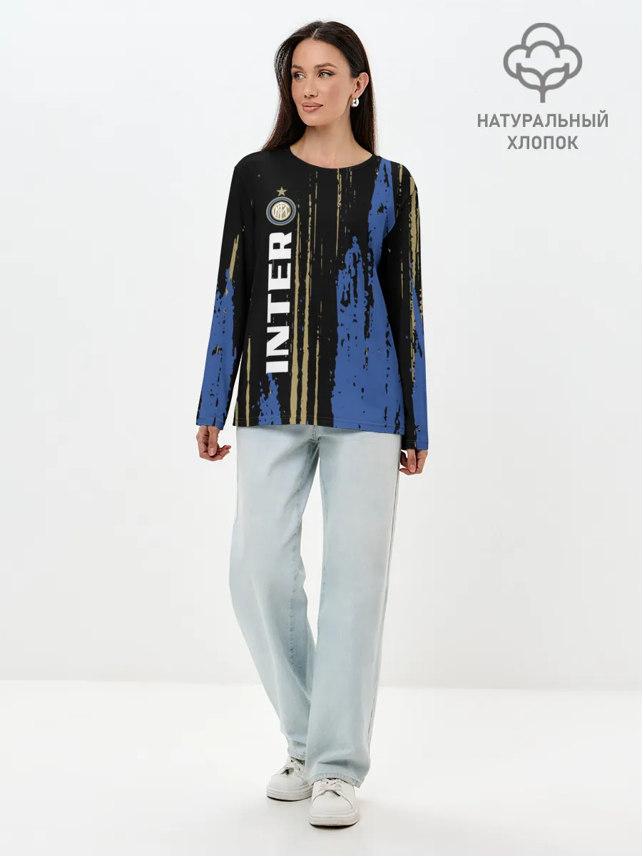 Лонгслив женский. Хлопок / INTER.