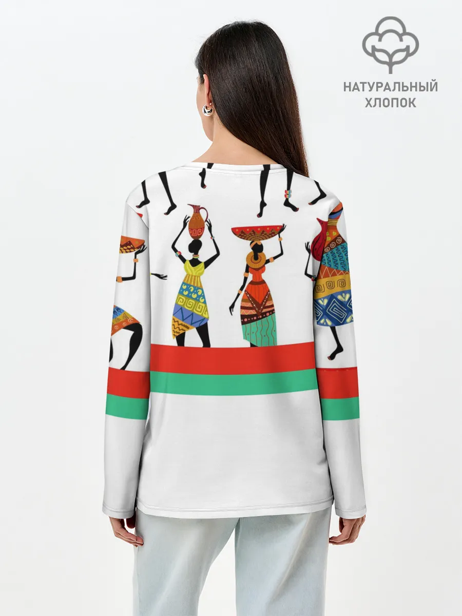 Лонгслив женский. Хлопок / Девушки