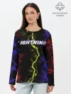 Лонгслив женский. Хлопок / Lightning | Молния