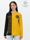 Лонгслив женский. Хлопок / NHL BOSTON BRUINS