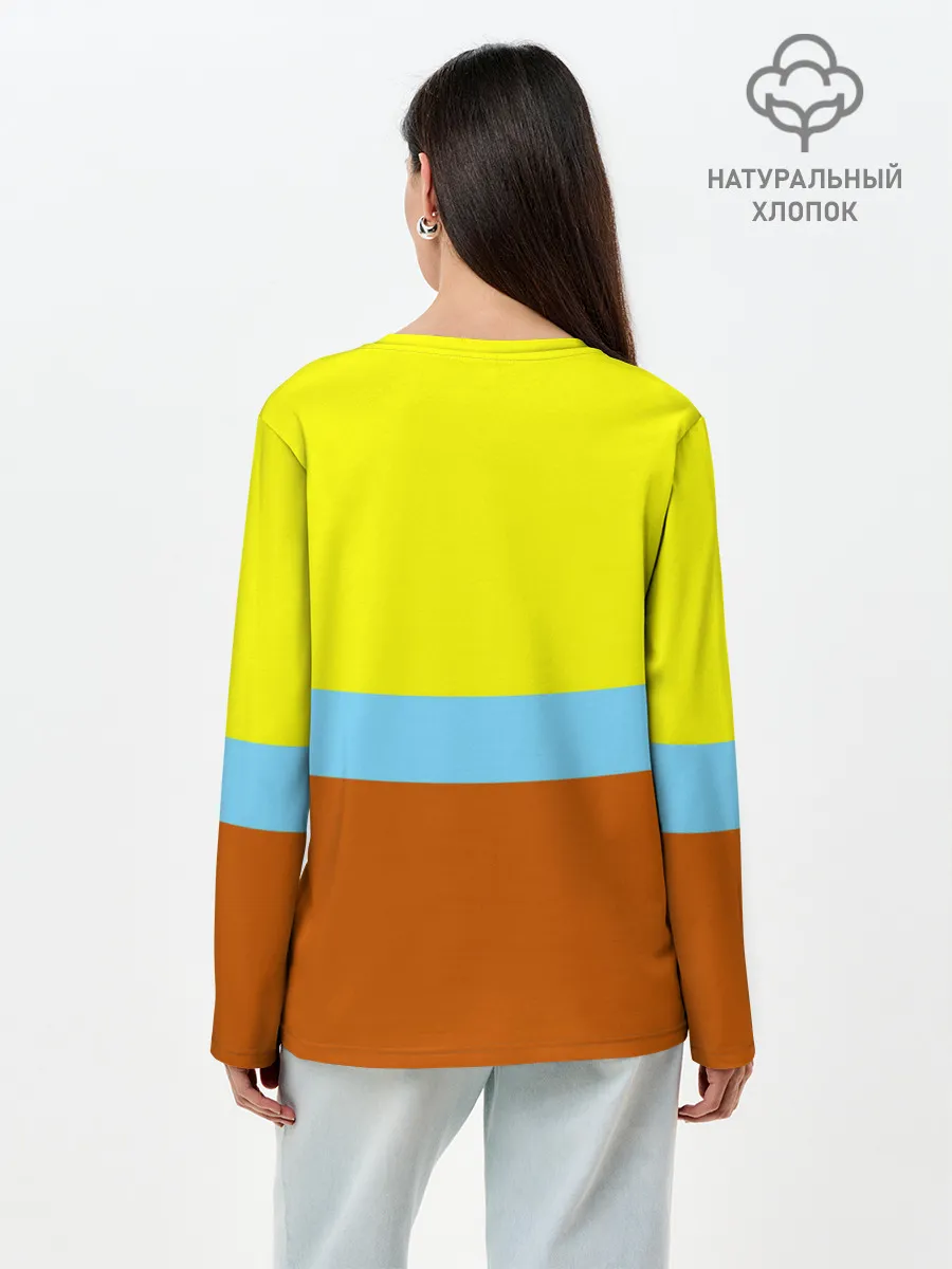 Лонгслив женский. Хлопок / Клинок ничирин Kimetsu no Yaiba