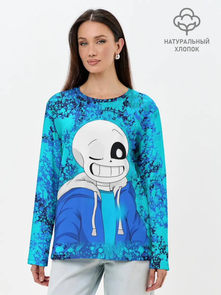 Лонгслив женский. Хлопок / САНС