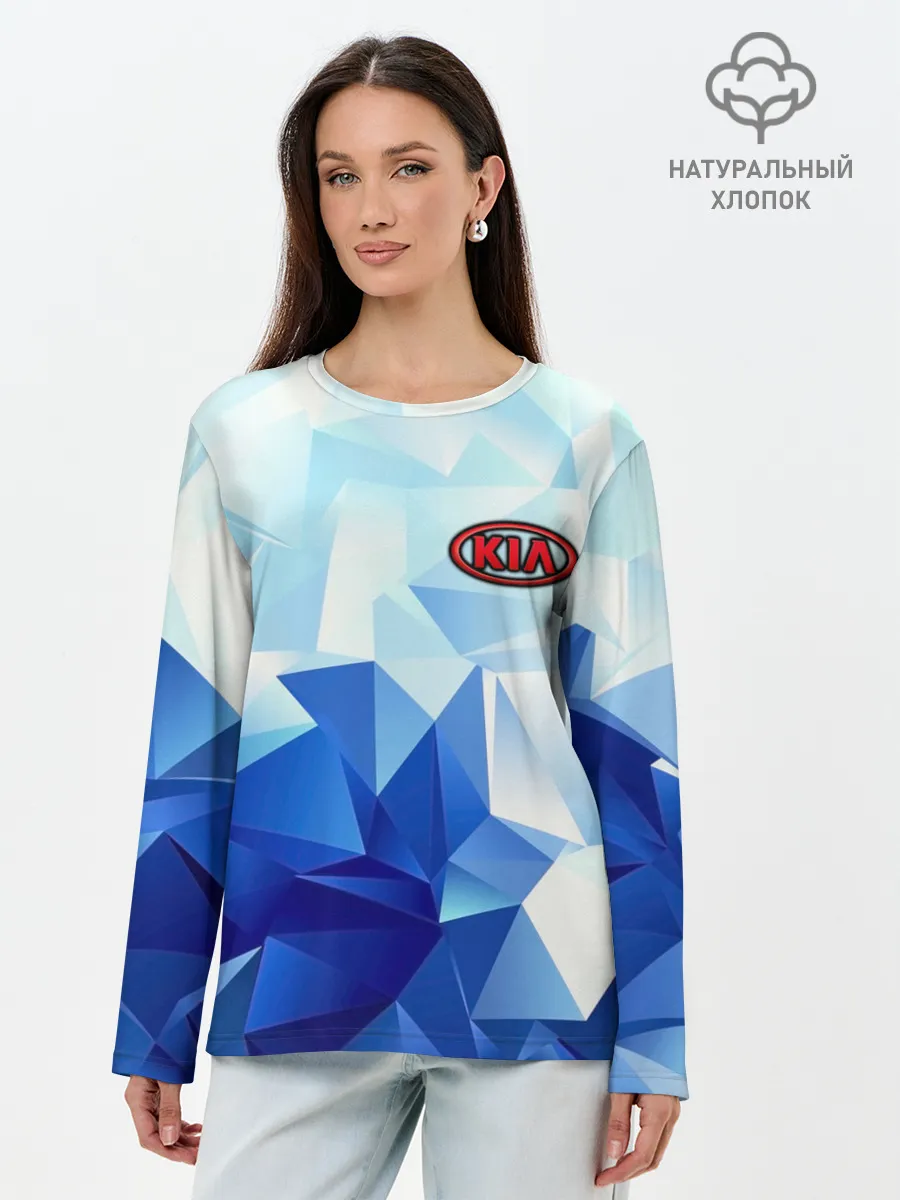 Лонгслив женский. Хлопок / KIA Motors