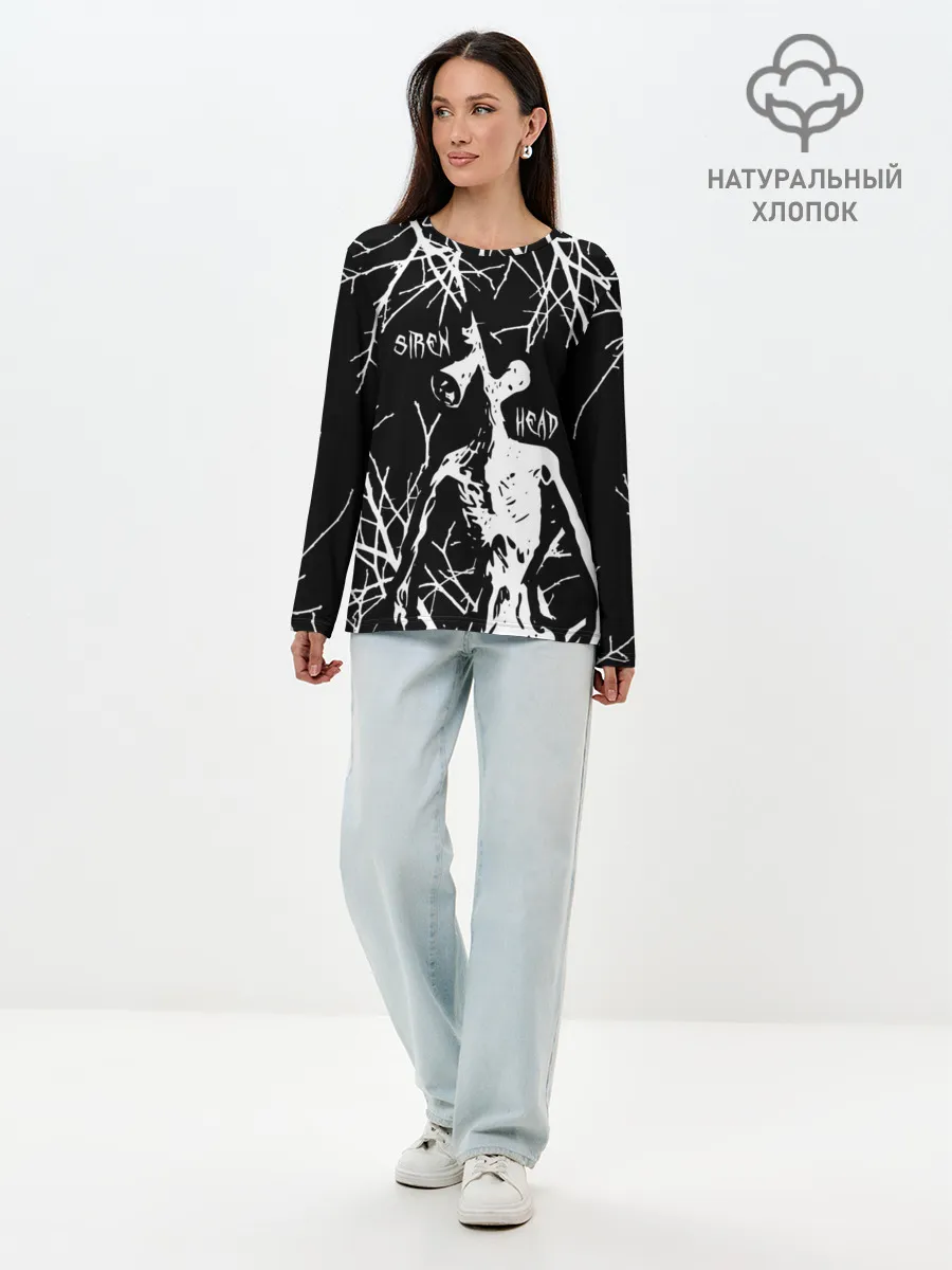 Лонгслив женский. Хлопок / Сайрен Хэд