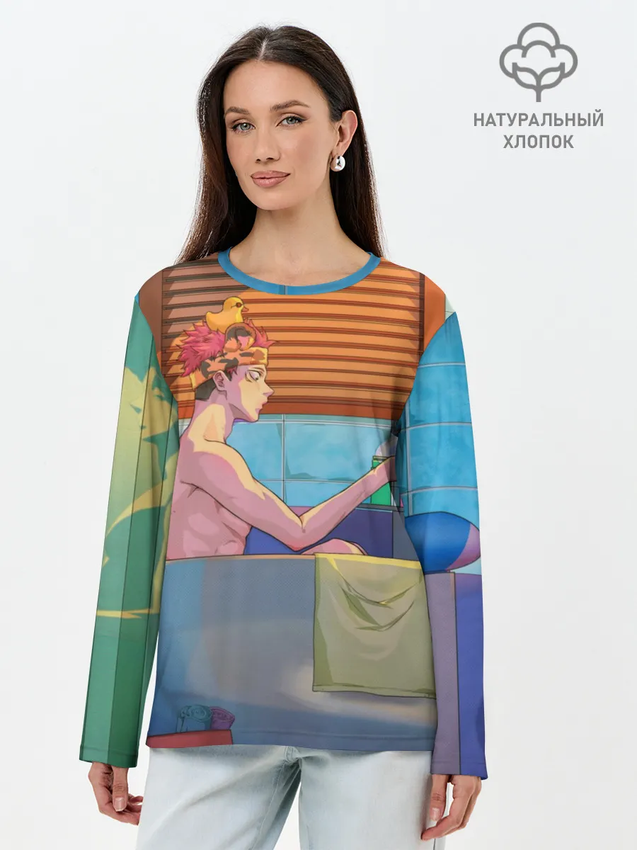 Лонгслив женский. Хлопок / Магическая Битва