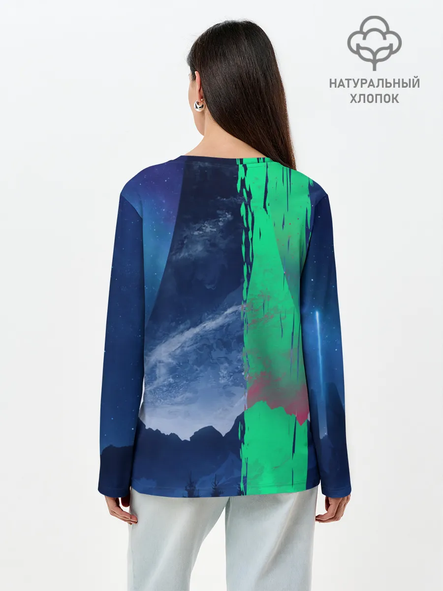 Лонгслив женский. Хлопок / HALO Ring