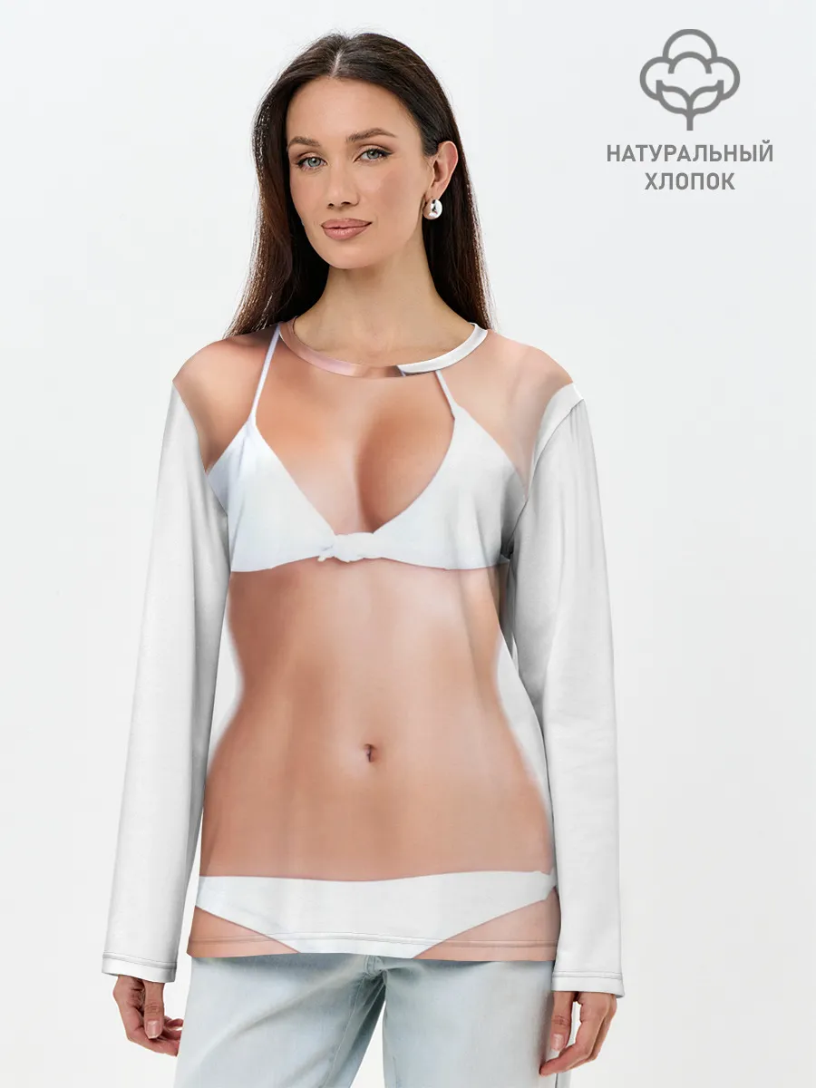 Лонгслив женский. Хлопок / Perfect body