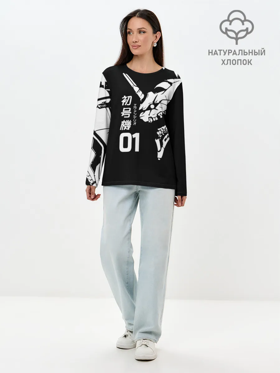 Лонгслив женский. Хлопок / Eves Rage