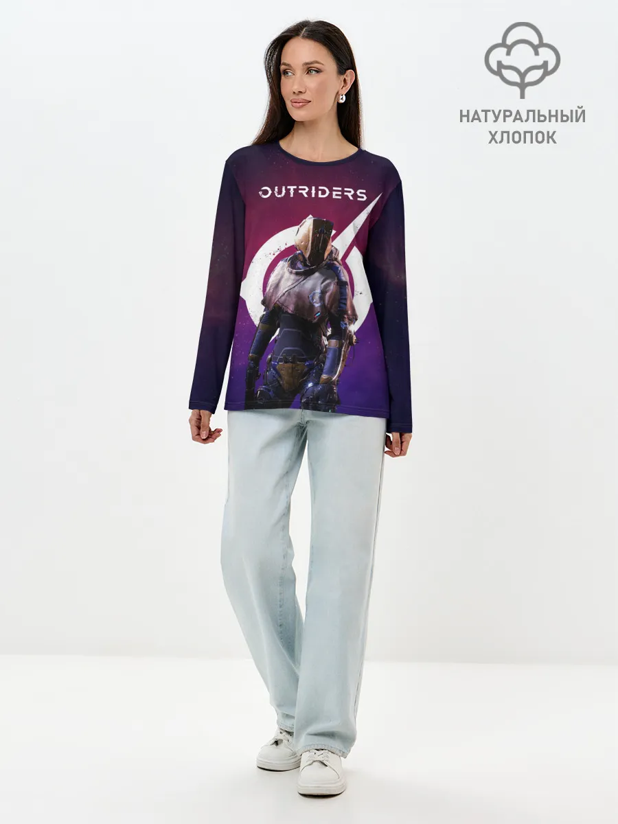 Лонгслив женский. Хлопок / Outriders