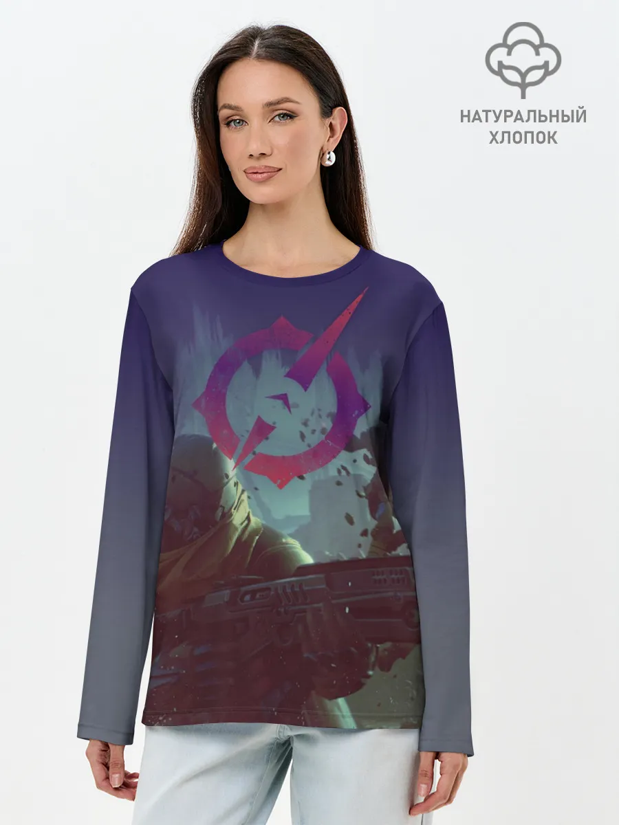 Лонгслив женский. Хлопок / Outriders