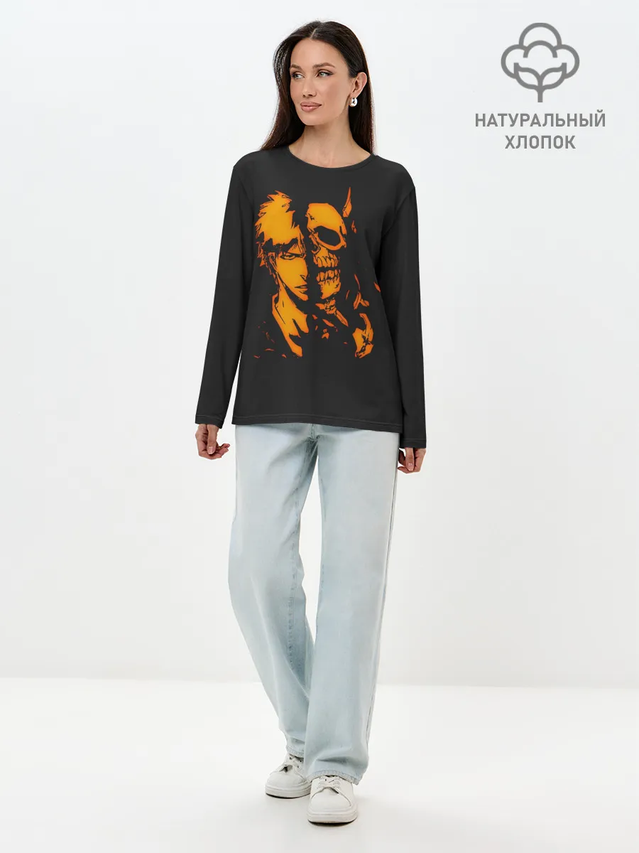 Лонгслив женский. Хлопок / Ichigo Kurosaki