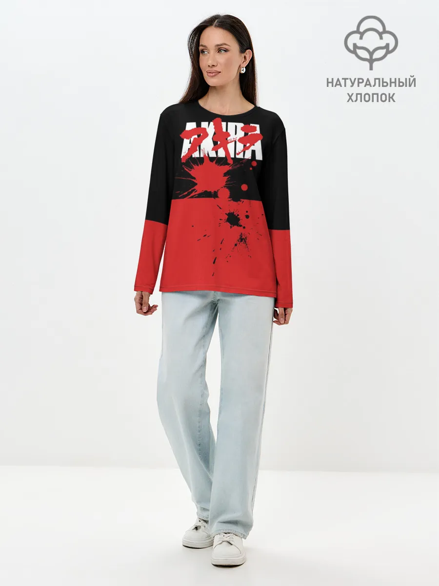 Лонгслив женский. Хлопок / Akira
