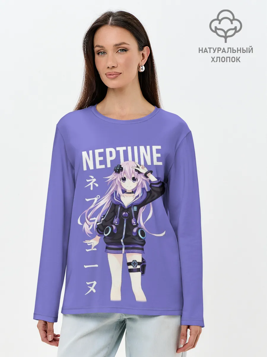 Лонгслив женский. Хлопок / Нептун / Neptune