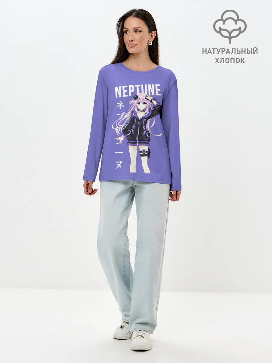 Лонгслив женский. Хлопок / Нептун / Neptune