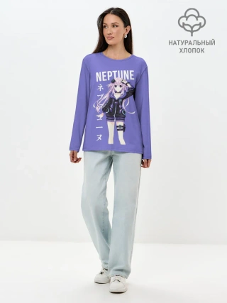 Лонгслив женский. Хлопок / Нептун / Neptune