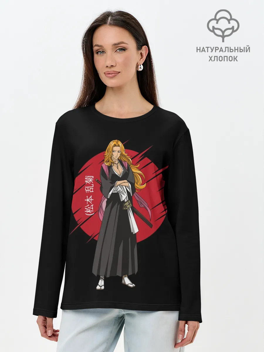 Лонгслив женский. Хлопок / BLEACH - Rangiku Matsumoto