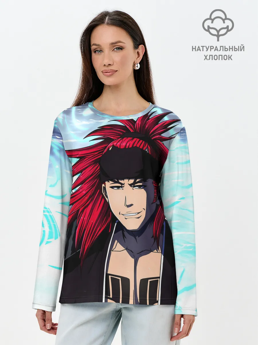 Лонгслив женский. Хлопок / Рэндзи Абараи Блич