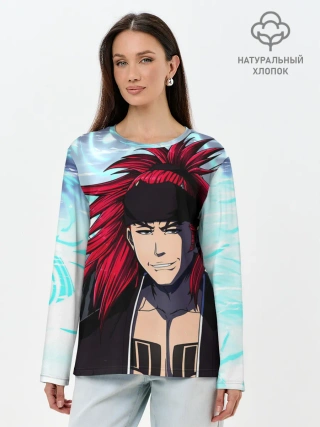 Лонгслив женский. Хлопок / Рэндзи Абараи Блич