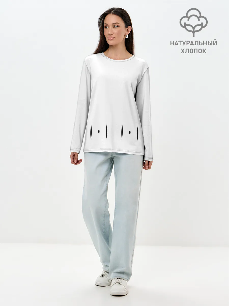 Лонгслив женский. Хлопок / ФОРМА КАПИТАНА ГОТЕЙ 13 СПИНА